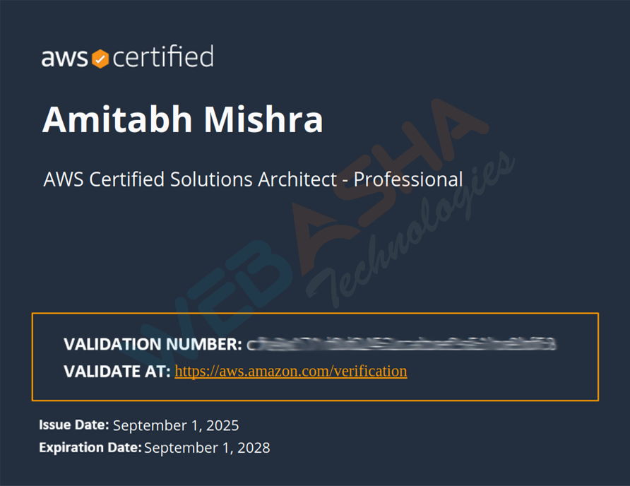 Certified candidate