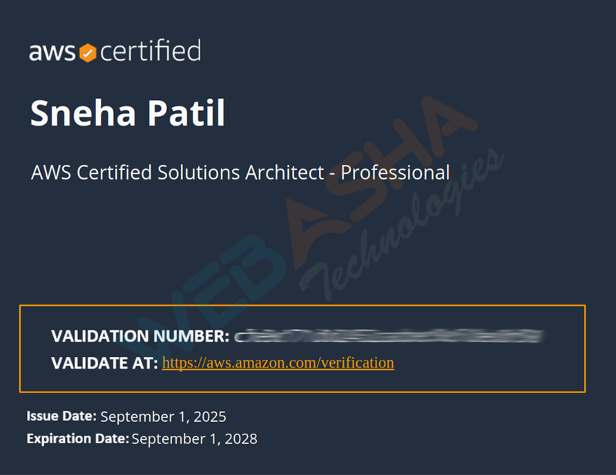 Certified candidate