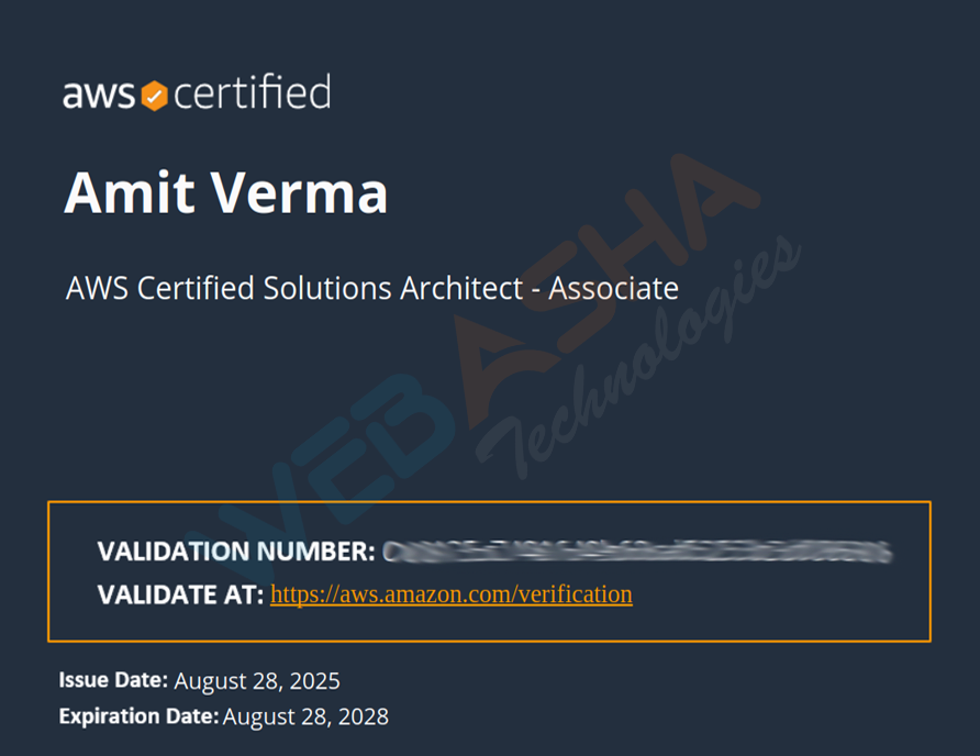 Certified candidate