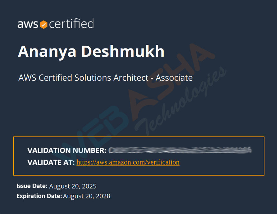 Certified candidate