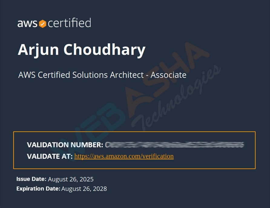 Certified candidate