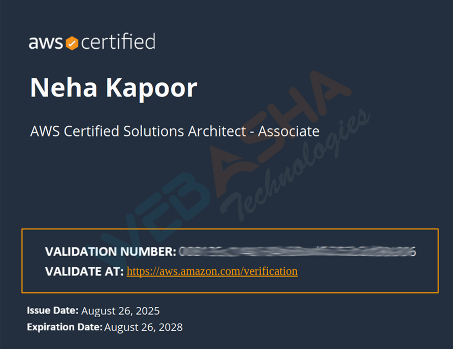 Certified candidate