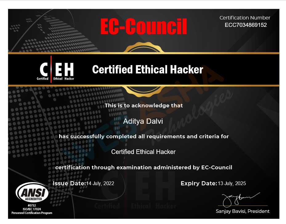 Certified candidate
