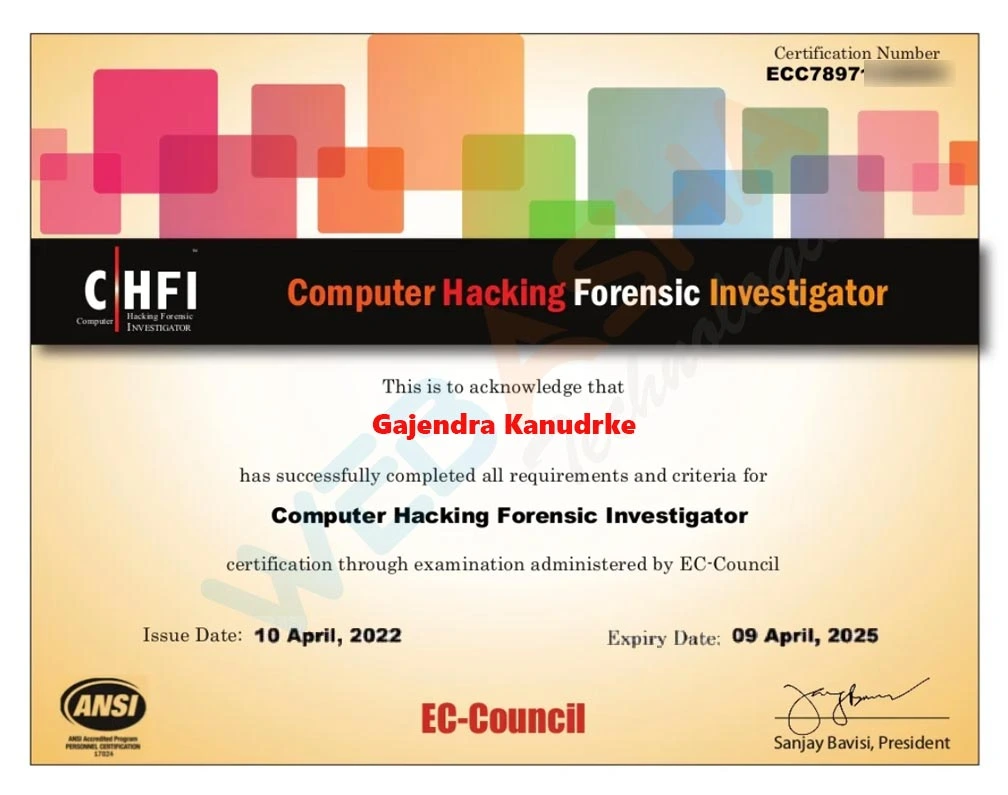 Certified candidate