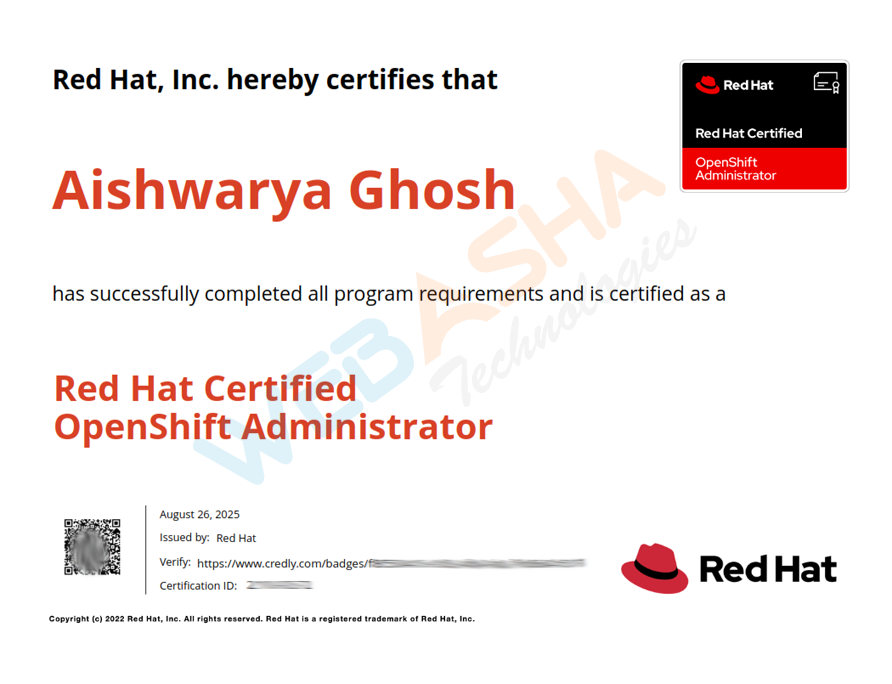 Certified candidate