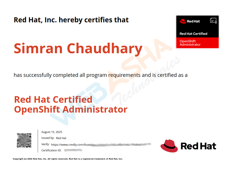 Certified candidate