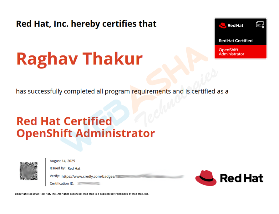 Certified candidate