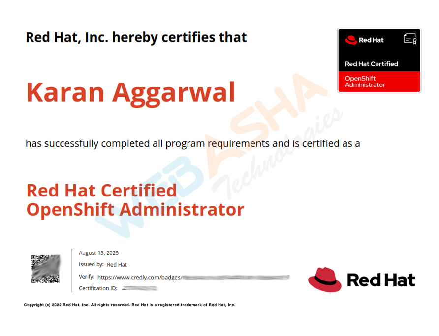 Certified candidate