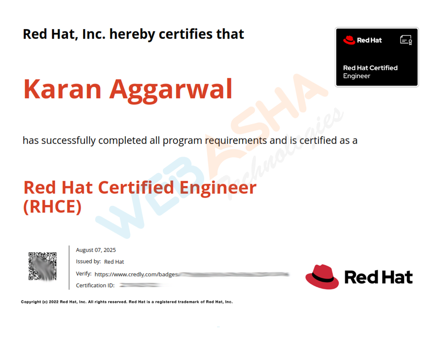 Certified candidate